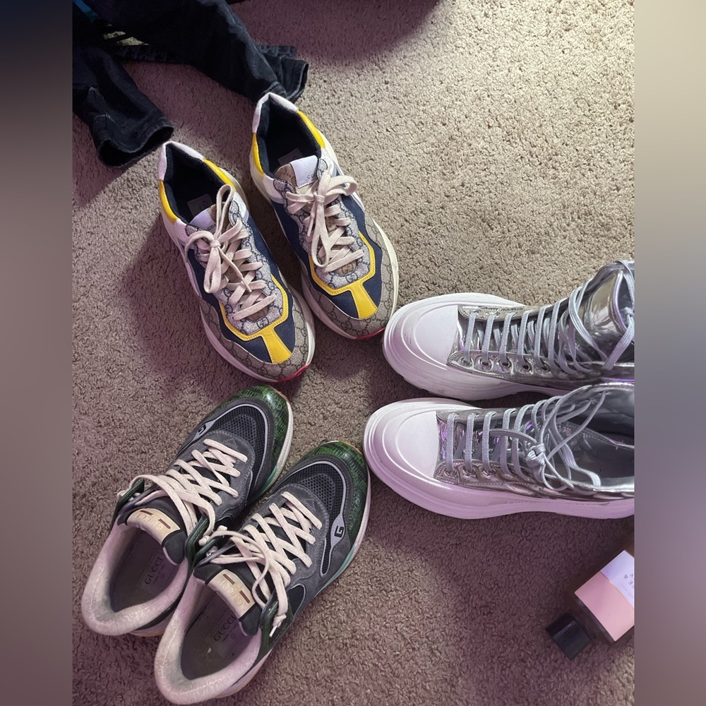 All 3 Alexander McQueen and 2 pair Gucci